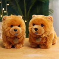 25CM Stuffed Simulation Cute Dogs Chow Chow Plush Toys - Golonzo -                                                                             