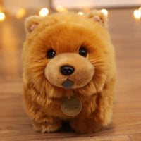 25CM Stuffed Simulation Cute Dogs Chow Chow Plush Toys - Golonzo -                                                                             