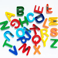 26pcs Magnetic Learning Alphabet Letters Plastic Refrigerator Stickers - Golonzo -                                                                             