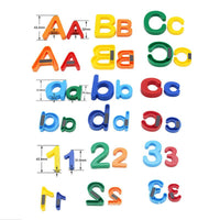 26pcs Magnetic Learning Alphabet Letters Plastic Refrigerator Stickers - Golonzo -                                                                             