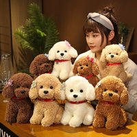 1pc 22/28cm Lovely Curly Hair Teddy Dog Stuff Animal - Golonzo -                                                                             