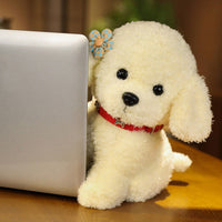 1pc 22/28cm Lovely Curly Hair Teddy Dog Stuff Animal - Golonzo -                                                                             