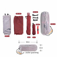 2 Person Ultralight Tent - 20D Silicone Tent Double-layer Camping Tent - Golonzo -                                                                             