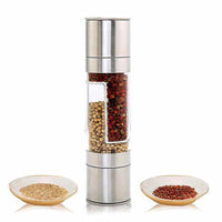 2 in 1 Stainless Steel Salt and Pepper Grinder - Golonzo -                                                                             