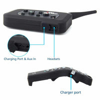 2 pcs A4BT Bluetooth Motorcycle Helmet Intercom Headset with Remote Controller for 4 Riders - Golonzo -                                                                             