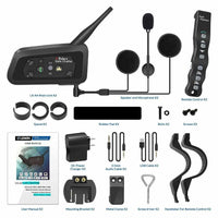 2 pcs A4BT Bluetooth Motorcycle Helmet Intercom Headset with Remote Controller for 4 Riders - Golonzo -                                                                             