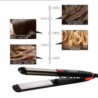 2in1 Ionic Flat Iron Hair Curler and Straightener Wand - Golonzo -                                                                             