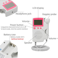 3.0MHz Doppler Fetal Heart rate Monitor - Golonzo -                                                                             