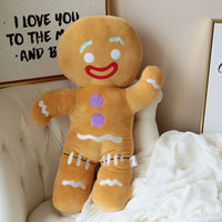 30-60cm Cartoon Cute Gingerbread Man Plush Toys - Golonzo -                                                                             