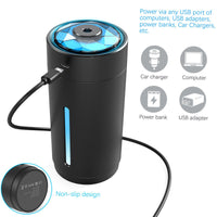 300ml Mini Portable Ultrasonic Cold Mist Humidifier - Golonzo -                                                                             