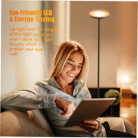 30W Sky LED Torchiere Super Bright Floor Lamp with Programmable Timer - Golonzo -                                                                             