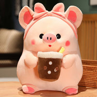 30~60cm Bubble Tea Piggy Doll - Golonzo -                                                                             