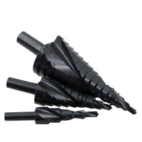 3pc/set 4-20/32MM HSS Cobalt Step Drill Bit Set - Golonzo -                                                                             