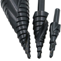 3pc/set 4-20/32MM HSS Cobalt Step Drill Bit Set - Golonzo -                                                                             