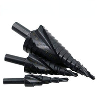 3pc/set 4-20/32MM HSS Cobalt Step Drill Bit Set - Golonzo -                                                                             