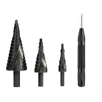 3pc/set 4-20/32MM HSS Cobalt Step Drill Bit Set - Golonzo -                                                                             