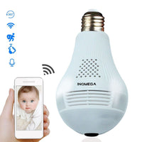360 Degree LED Light Bulb Camera - Wireless Panoramic Home Security WiFi CCTV Fisheye - Golonzo -                                                                             