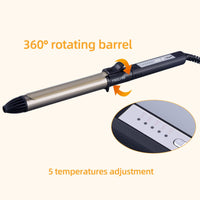 360 Degree Rotatable Iron Hair Roller Curling Wand - Golonzo -                                                                             