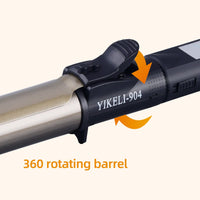 360 Degree Rotatable Iron Hair Roller Curling Wand - Golonzo -                                                                             