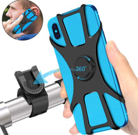 360° Rotation Bike Phone Mount Detachable with Adjustable Universal Silicone Handlebar - Golonzo -                                                                             