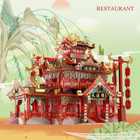 3D Metal Puzzle - Restaurant DIY Model Building - Golonzo -                                                                             