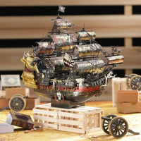 3D Metal Puzzle - The Queen Anne's Revenge Jigsaw Pirate Ship DIY - Golonzo -                                                                             
