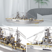 3D Metal Puzzle Model - Nagato Class Battleship Jigsaw - Golonzo -                                                                             