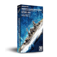 3D Metal Puzzle Model - Nagato Class Battleship Jigsaw - Golonzo -                                                                             