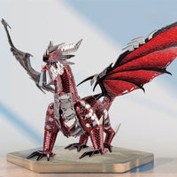 3D Metal Puzzle The Black Dragon DIY Model Kits - Golonzo -                                                                             