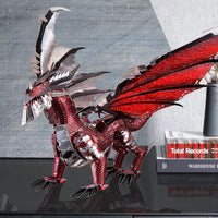 3D Metal Puzzle The Black Dragon DIY Model Kits - Golonzo -                                                                             