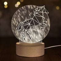 3D Moon Night Table Lamp Abajur LED luminaria - Golonzo -                                                                             