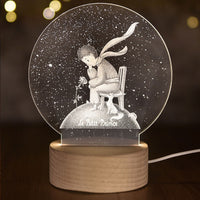 3D Moon Night Table Lamp Abajur LED luminaria - Golonzo -                                                                             