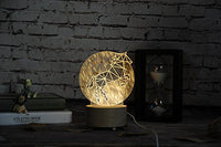 3D Moon Night Table Lamp Abajur LED luminaria - Golonzo -                                                                             