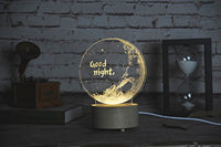 3D Moon Night Table Lamp Abajur LED luminaria - Golonzo -                                                                             