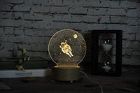 3D Moon Night Table Lamp Abajur LED luminaria - Golonzo -                                                                             