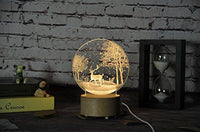 3D Moon Night Table Lamp Abajur LED luminaria - Golonzo -                                                                             