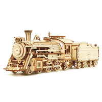 3D Puzzle - Movable Steam Train,Car,Jeep Assembly Toy - Golonzo -                                                                             