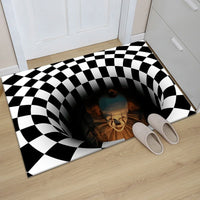 3D Sewer Manhole Cover Horror Carpet for Halloween Decoration - Golonzo -                                                                             