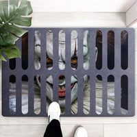 3D Sewer Manhole Cover Horror Carpet for Halloween Decoration - Golonzo -                                                                             