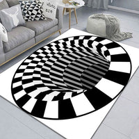 3D Sewer Manhole Cover Horror Carpet for Halloween Decoration - Golonzo -                                                                             