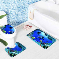 3Pcs Ocean Bath Mats Anti Slip - Golonzo -                                                                             