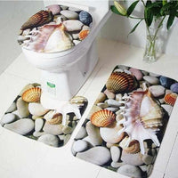 3Pcs Ocean Bath Mats Anti Slip - Golonzo -                                                                             