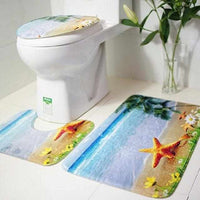 3Pcs Ocean Bath Mats Anti Slip - Golonzo -                                                                             
