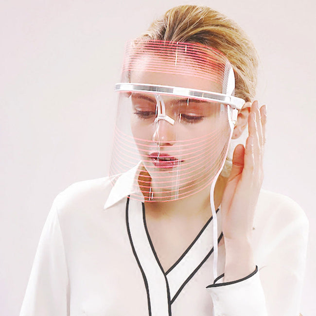 3 Colors LED Light Therapy Facial Mask - Golonzo -                                                                             