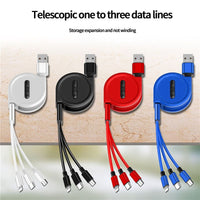 3 In 1 USB Charge Cable for iPhone and Android - Golonzo -                                                                             