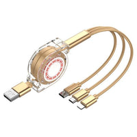 3 In 1 USB Charge Cable for iPhone and Android - Golonzo -                                                                             