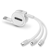 3 In 1 USB Charge Cable for iPhone and Android - Golonzo -                                                                             