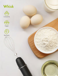 3 in 1 Electric Hand Blender Stainless Steel Whisk Portable - Golonzo -                                                                             