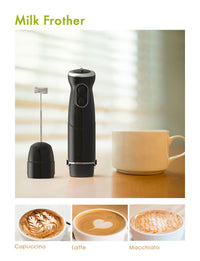 3 in 1 Electric Hand Blender Stainless Steel Whisk Portable - Golonzo -                                                                             