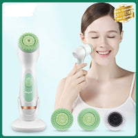3 in 1 Electric Silicone Facial Cleansing Brush - Golonzo -                                                                             